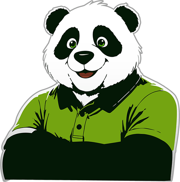 Green Panda Heating Air Conditioning Mascot Green Panda Heating Air Conditioning Mascott